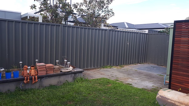 Before the installation of side garden in North Glenelg Adelaide